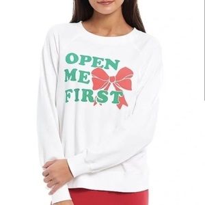 Wildfox Open Me First Sweatshirt  NWT  -Host Pick🎉🎉 Christmas sweater